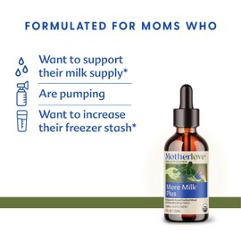 Motherlove Motherlove More Milk Plus (2 Ounce Tincture) Fenugreek-Based Lactation Supplement to Support Breast Milk SupplyUSDA Certified Organic, Vegan, Kosher, Soy-Free