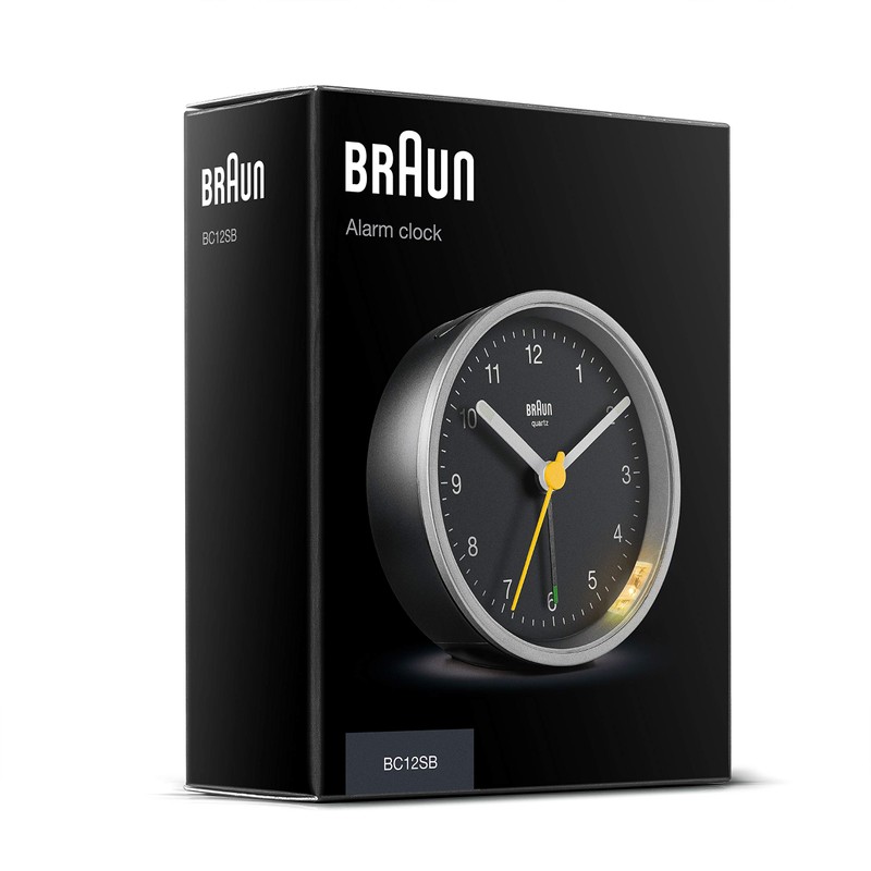 Braun Classic Analogue Alarm Clock with Snooze and Light, Quiet