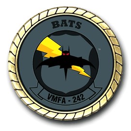 Military Productions VMFA-242 Bats US Marine Corps Challenge Coin