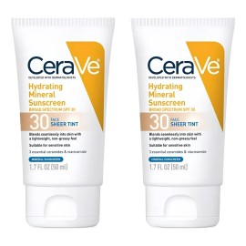 Cerave Crema Hidratante Solar Color Fps 50ml Botellas