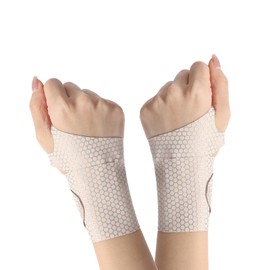 Wrist Support, Wrist Support, Wrist Protector, Single Piece, Compression Design, Thumb Base Support, Left/Right Use, Thin, Women's, Men's, Breathable, Arm Tendonitis, Arthritis Gloves, Wrist