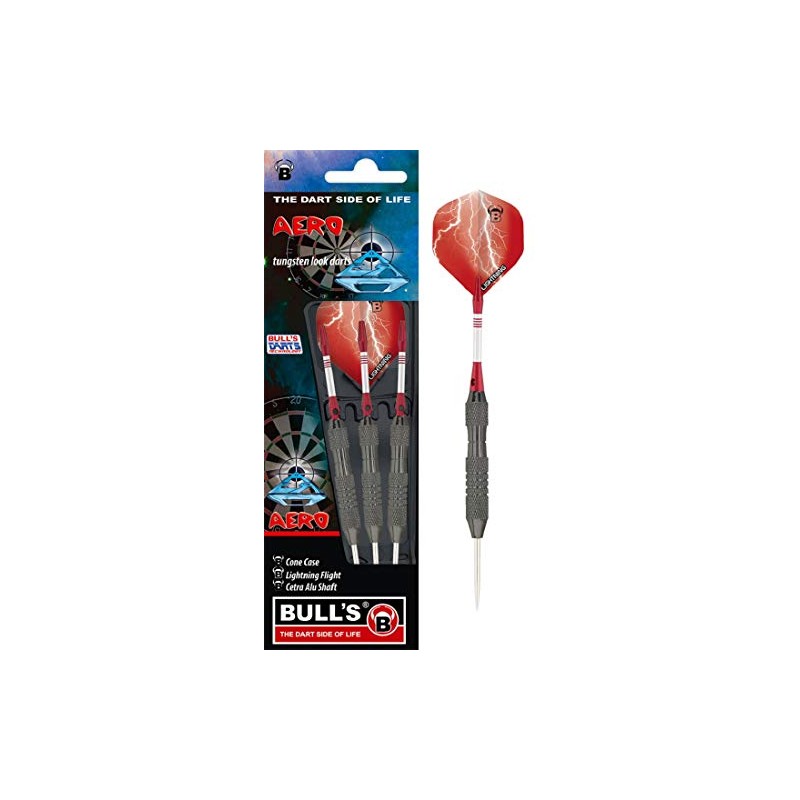 Bulls Aero Steel Dart – Black, 23 g