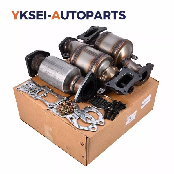yksei-autoparts® 3 PCS Catalytic Converter For 2009-2019 Acura MDX RDX