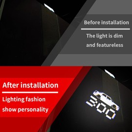 BuJinZeTui 2PCS LED Car Door Logo Projector Lights Compatible with 300 300C 300S 2005-present Ghost Shadow Light Laser Courtesy Step Lights Puddle Lamp Accessories (300 mosaic)