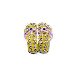 MULLIGAN HOOLIGAN Golf Ball Marker + Magnetic Hat Clip, Funny and Unique Golf Gift, Premium Quality, The Perfect for Your Favorite Golfer, Golf Accessories for Any Occasions (Flip-Flop)