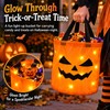 LED Halloween Trick-or-Treat Bucket for Candy – Collapsible Polyester Light-Up