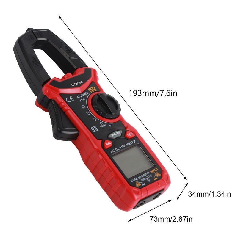 AC Current Digital Clamp Multimeter Clamp Current Voltage Tester Temperature