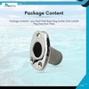 MARINE CITY Deck Flush Base Flag Socket, 316 Stainless Steel,
