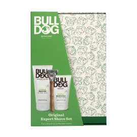 Bulldog Skincare - Original Expert Shave Kit, Gift Set for Men (x1 Original Bamboo Razor, x1 Original Shave Gel 175ml, x1 Original Moisturiser 100ml)