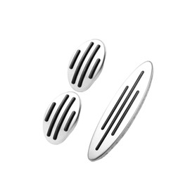 INFINAUTO Manual Car Foot Pedals Kit Brake Clutch Gas Pedal Cover Non Slip Pad Stylish Design