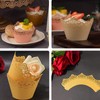 KOSTOO Cupcake Cases Hollow Out Crown Baking Paper Lace Laser