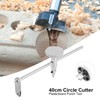 Jadeshay 40cm Circle Cutter for Plasterboard Notching, 400mm Max Diameter