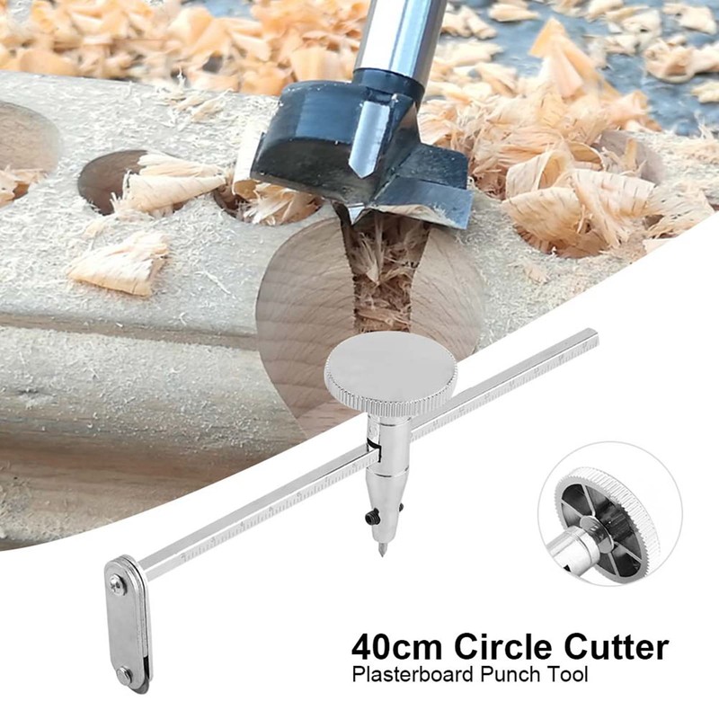 Jadeshay 40cm Circle Cutter for Plasterboard Notching, 400mm Max Diameter