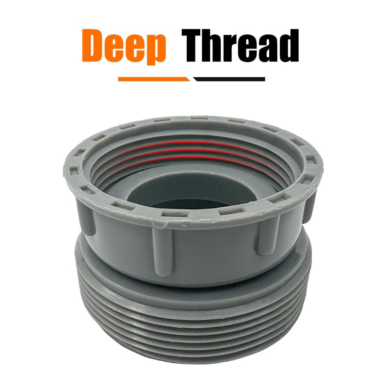 2Pcs Female 45mm to Male 58mm Sink Drain Reducer Coupling,Plastic