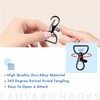 80 Pack D-Ring Swivel Carabiner for Key Chains, Lanyards, DIY
