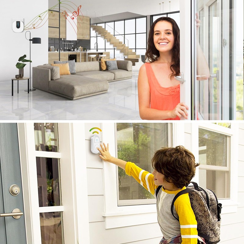 SURFOU Wireless Doorbell Outdoor Waterproof Bell Front Door Bell Wireless