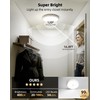 EZVALO Motion Sensor Light Indoor, 10000mAh, 7.1inch, 400LM, Remote Control,