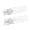 SAFIGLE 2pcs Clear Foaming Pump Bottle Refillable Travel Dispenser for