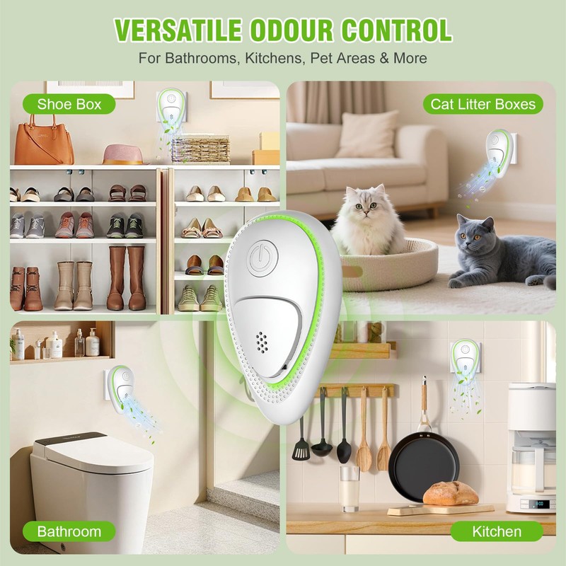 2 Pack Plug in Air Purifier, Plug In Negative Ion