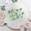 24Pcs St. Patrick's Day Press on Nails Short Square Green