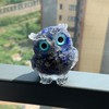 ACEDSGN Lapis Lazuli 2.4'' Crystal Owl Figurine Ornaments Decorative Resin