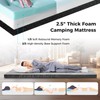 S AFSTAR Memory Foam Camping Mattress, Roll Up Travel Mattress