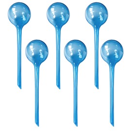 MOONSOUND Plant Watering Devices, Small 6pcs Plastic Plant Watering Globes, Plant Waterer Self Watering Bulbs for Indoor Outdoor Plants