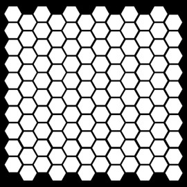 White | Hexagons (120) 1" Vinyl Decals | Hexagon Polygon 6 Decor Accent | Die Cut Stickers