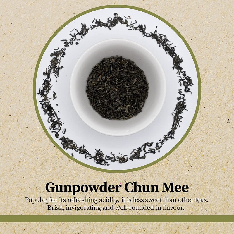 Pinestone Tea - Loose-leaf Chinese Green Tea, Chun Mee Gunpowder