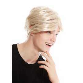 WIG ME UP - PW0174-ZA83 Men's Short Parting Wig Carnival Old Grandpa Blonde Golden Blonde