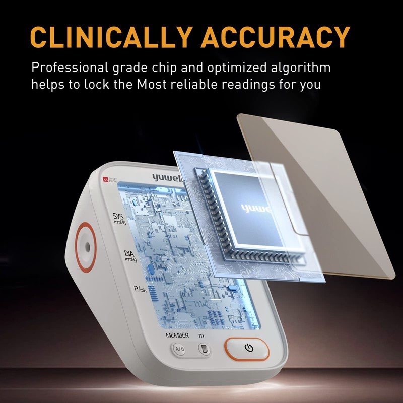 yuwell Upper Arm Blood Pressure Monitor | Medical Grade, BP