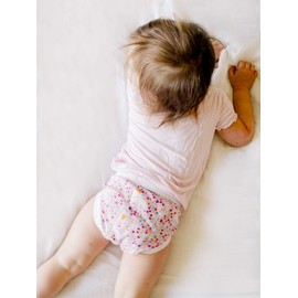 Under the Nile Organic Cotton Gray Ombre stripe training pants, size 12-24 Months