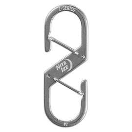 Nite Ize Z-Series Dual Carabiner, Double Gated Stainless Steel Clip