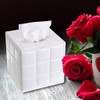 BTSKY PU Leather Cube Tissue Box Holder - Household Office