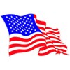 UV Laminated American Flag Rv Trailer Graphics Decal 48" inch