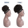 YAMEL Afro Puff Drawstring Ponytail Medium Bun Extensions Dark Brown