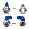 1/2 Inch Mini Ball Valve Stopcock Made of 304 Stainless