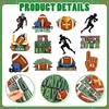 Fullhawl 12 Pack Football Garland Banner Football Party Hanging Decorations