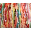 Jeamis Rainbow Silk Loop Colour Gradient Spring Round Scarf Rainbow