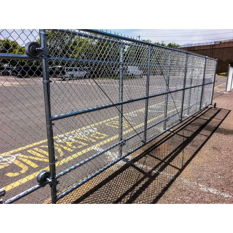 Chain Link Rolling Gate Track Sliding Gate Rollers Galvanized Steel