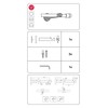 GARDINIA Support with Metal Mounting Plate for Curtain Rod, 1-Track