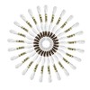 Acrice 25 Skeins White Embroidery Floss Black Embroidery Threads Cotton Cross Stitch Threads for Friendship Bracelet String and DIY Embroidery Project (25 Skeins White)