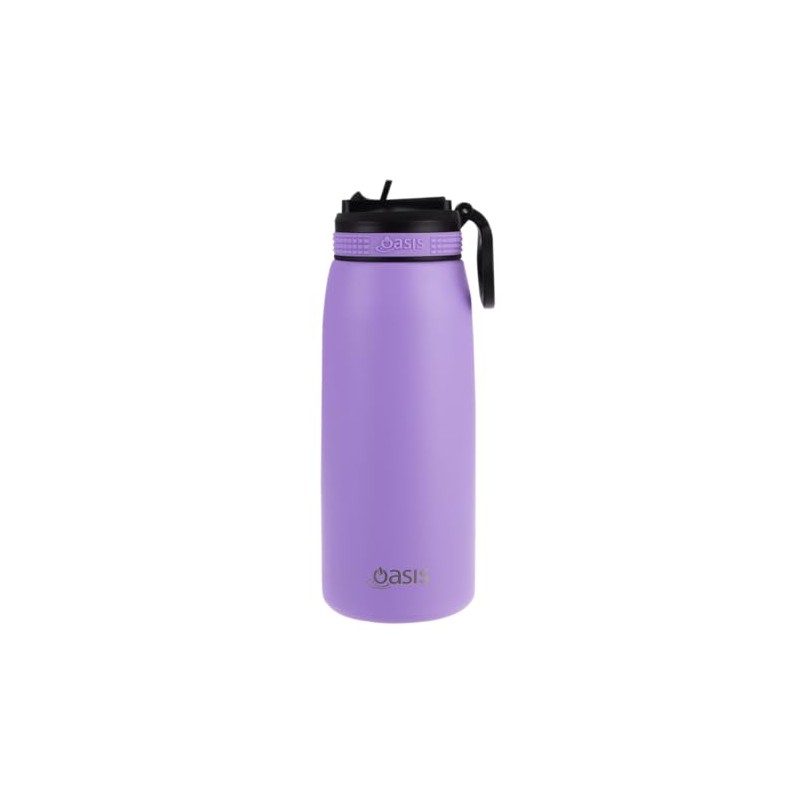 Oasis Insulated Sports Bottle with Sipper, Lavender, 780 ml