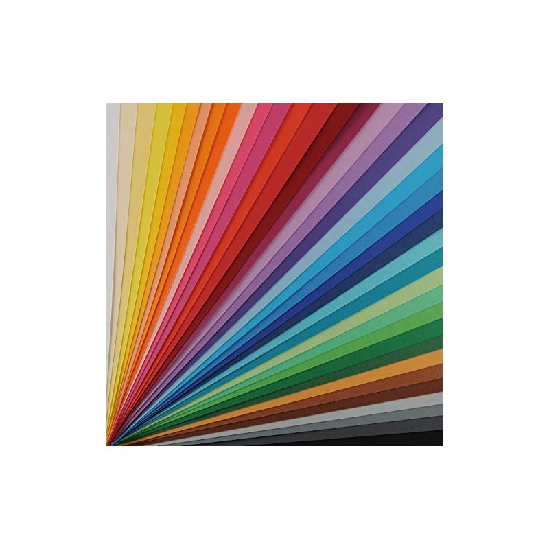 Canson 200040169 Iris Vivaldi glattes, farbiges Papier, A4, ultramarinblau 24