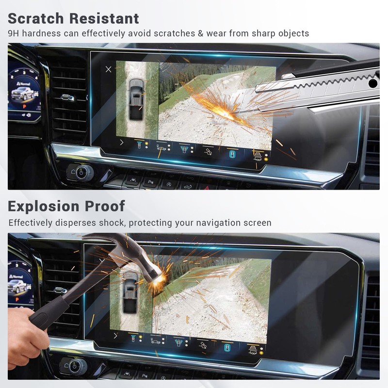 3 Pack Screen Protector for Silverado 2022 2023 2024 2025