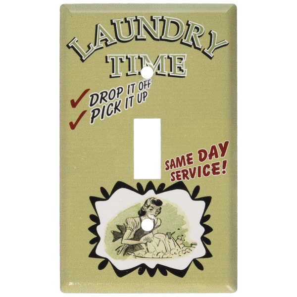 Art Plates - Laundry Time Switch Plate - Single Toggle