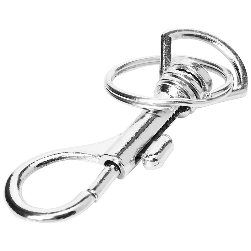 Merriway® BH01835 Metal Hipster Key Snap Hook & Ring -