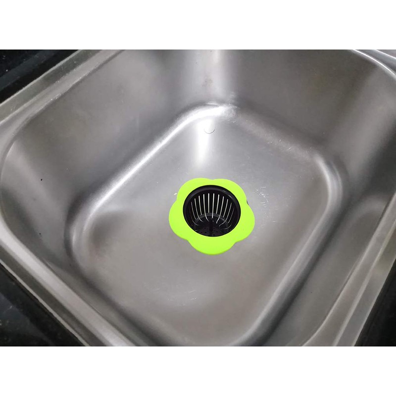 Silicone Kitchen Sink Strainer 2 Pack, Pouring strainers，Drain FilterLarge Wide