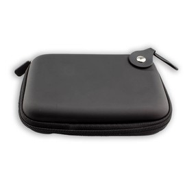 caseroxx GPS Bag for Tomtom Go Camper, GPS Bag with Zip and Elastic Band in Black, black