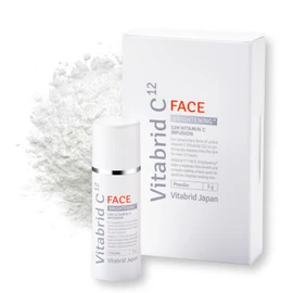 Vitabrid Vitamin C Face (Powder / 1 bottle of approx. 1 month), Dissolved Beauty Serum (Vitamin C, Peptide, Glutathian, CICA ingredients), Renewal Brightening Plus